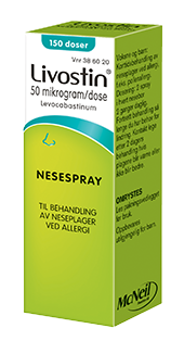 Livostin 50mg/dos nesespray for pollenallergi
